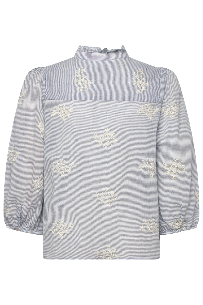 Cream | Korey Blouse | Blue/White Stripe