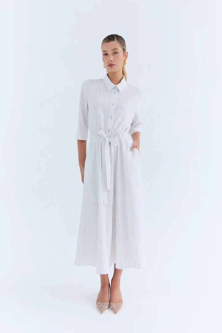 Eder by Anna | Nicole Dress | Stripe Linen