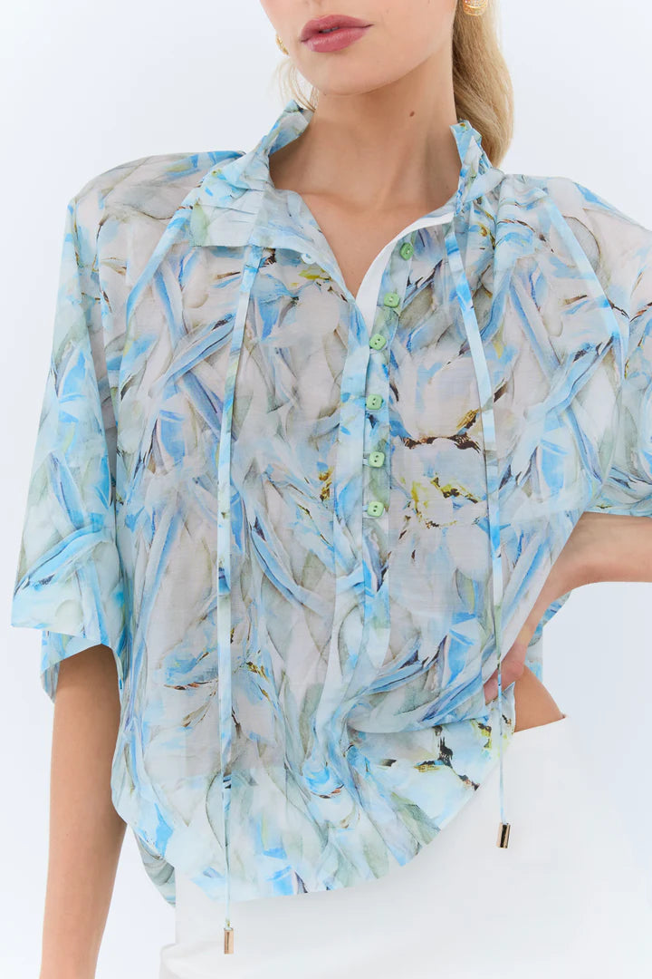 Eder by Anna | Konstantina Blouse | Blue Floral