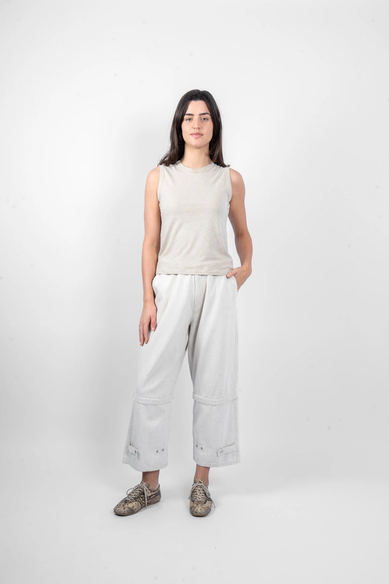 Maud Dainty | Violet Singlet Top | Hessian