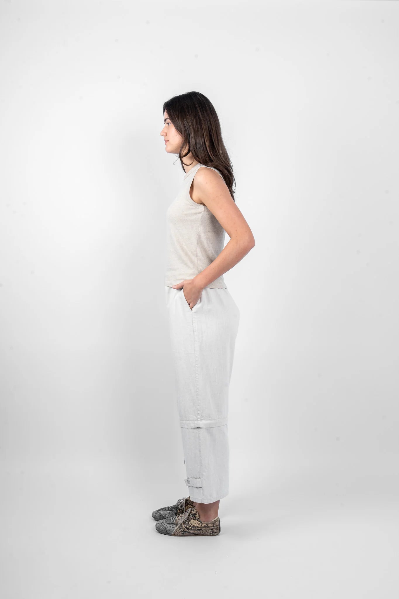 Maud Dainty | Violet Singlet Top | Hessian