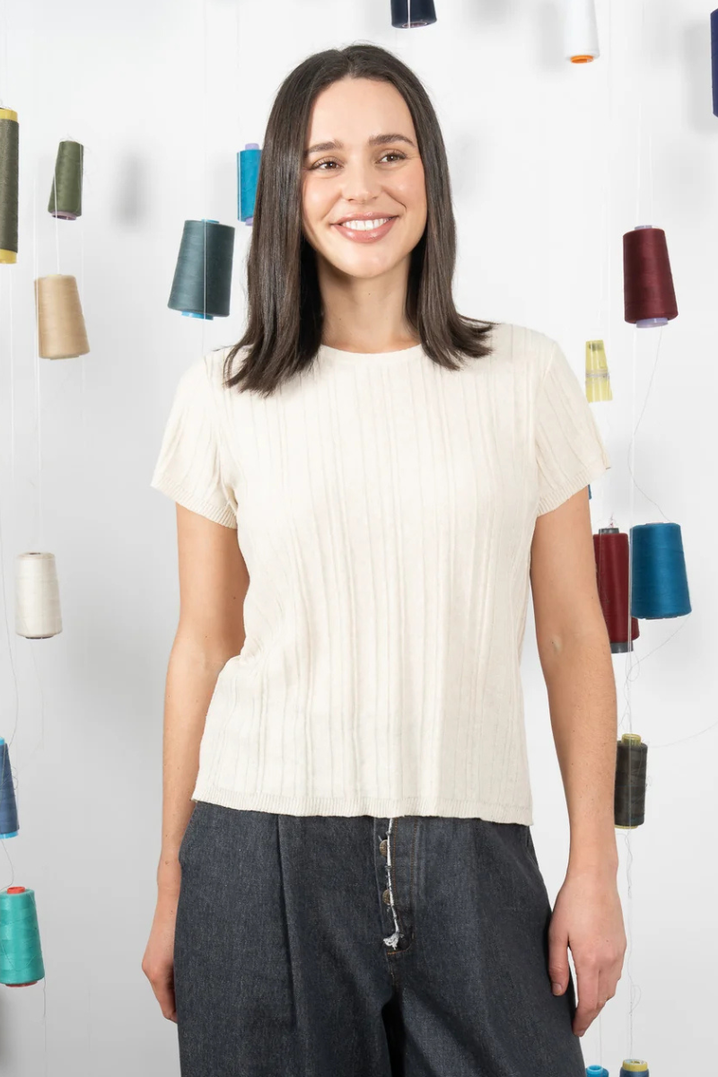 Maud Dainty | Baby Knit T | Natural