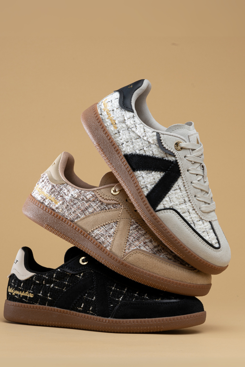 ASFVLT | Elite Classic Sneaker | Black/Grey Tweed