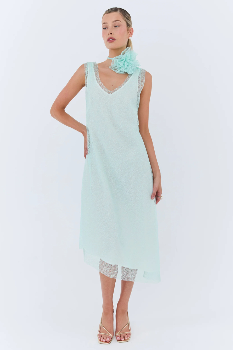 Eder by Anna | Clarice Dress | Aqua Lace