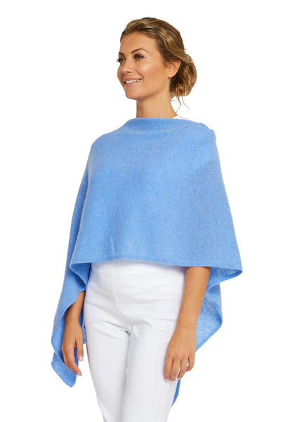 Esperance & Co - Cashmere Topper - Blue Horizon