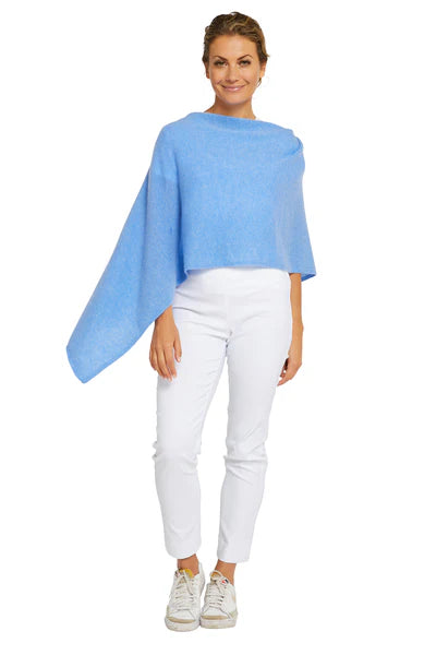 Esperance & Co - Cashmere Topper - Blue Horizon