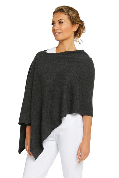 Esperance & Co - Cashmere Topper - Charcoal