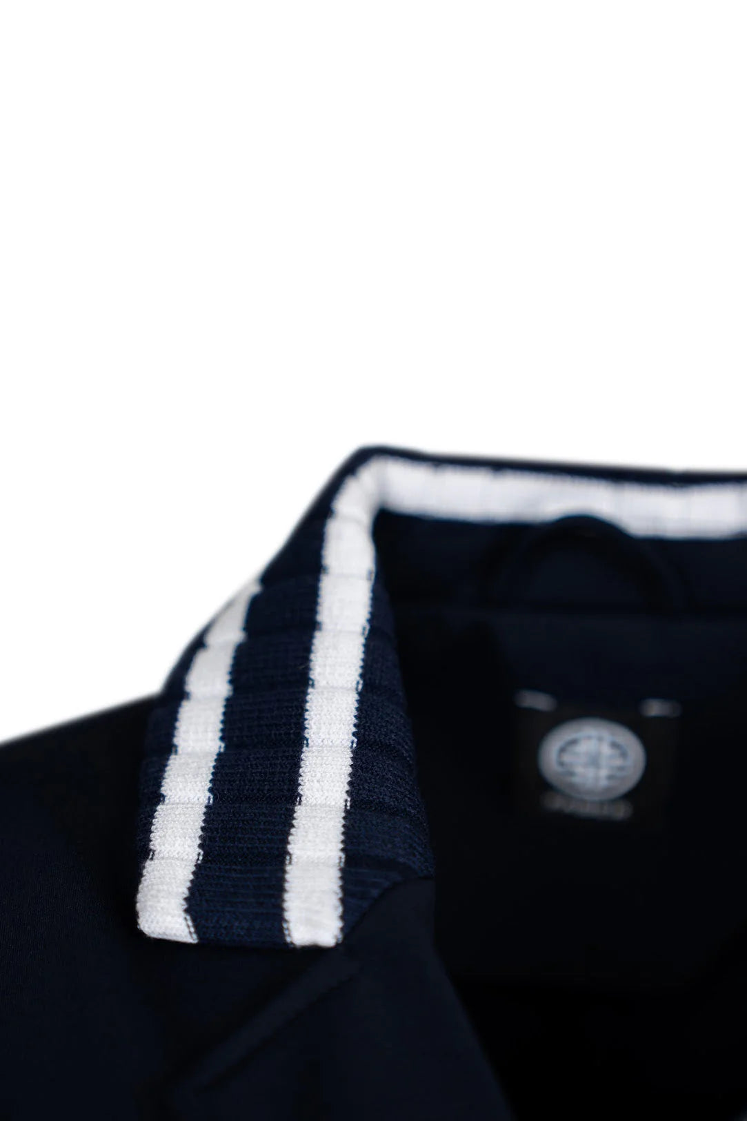 Faber | Jersey Blazer with Knitted Collar | Navy