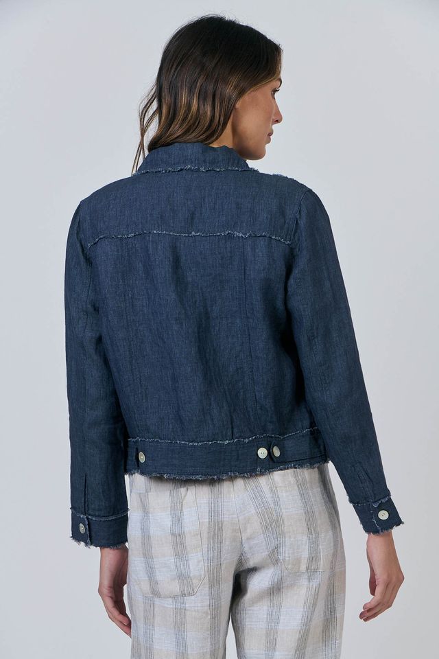 Naturals | Button Through Jacket | Poseidon