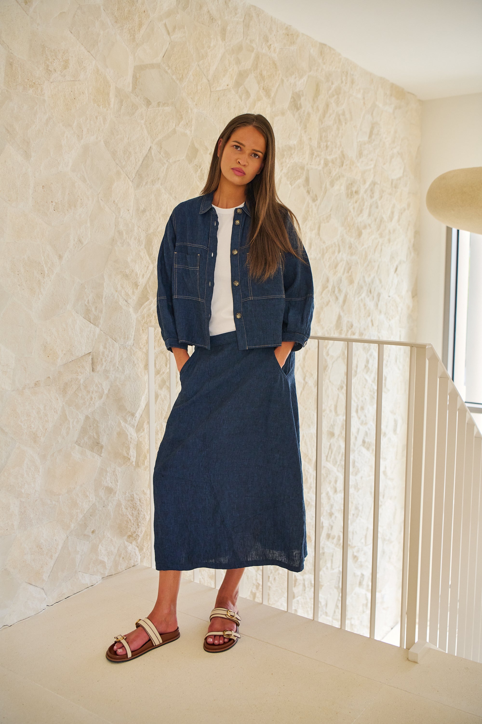 Naturals | Linen Skirt | Eclipse