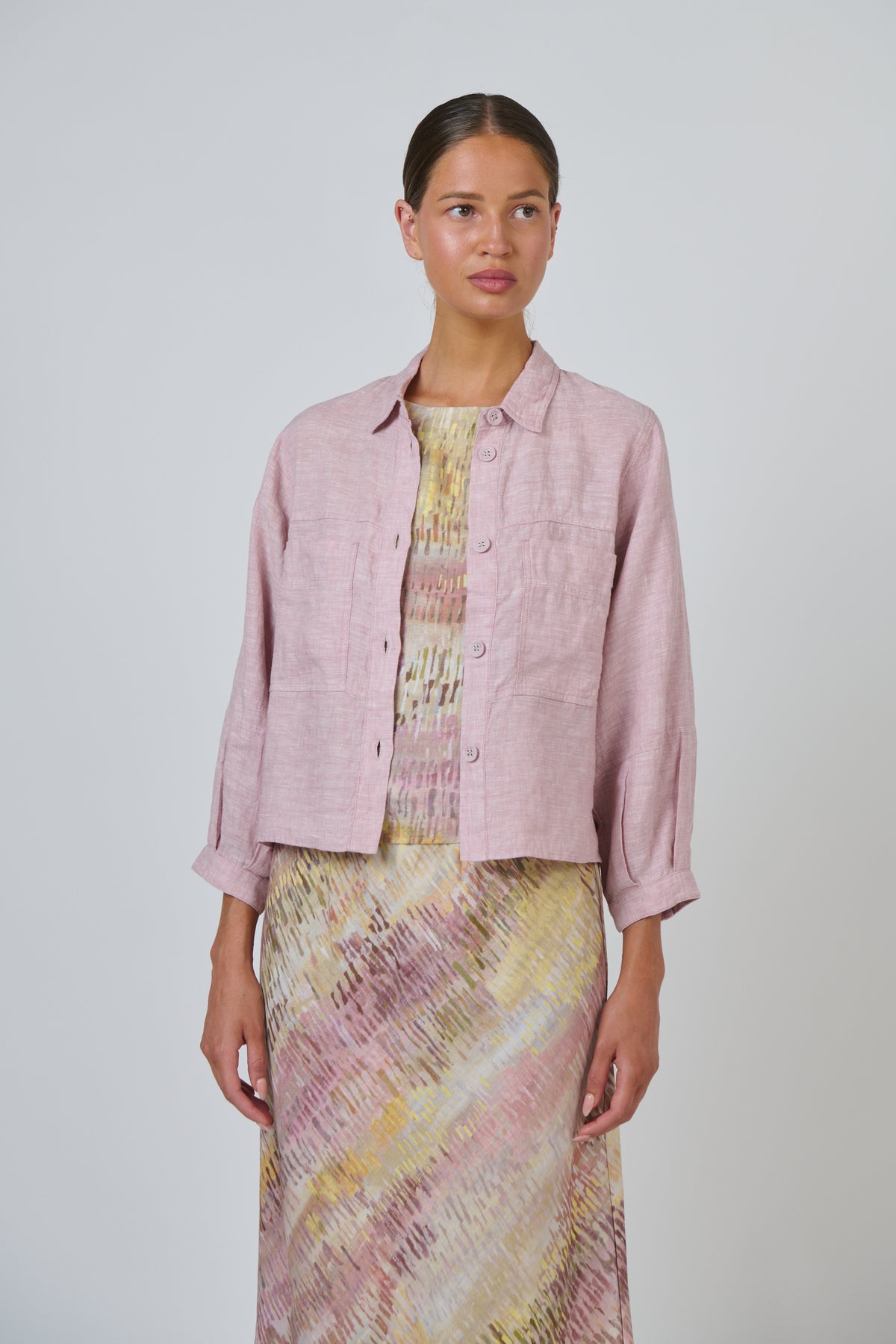 Naturals | Linen Jacket | Radish