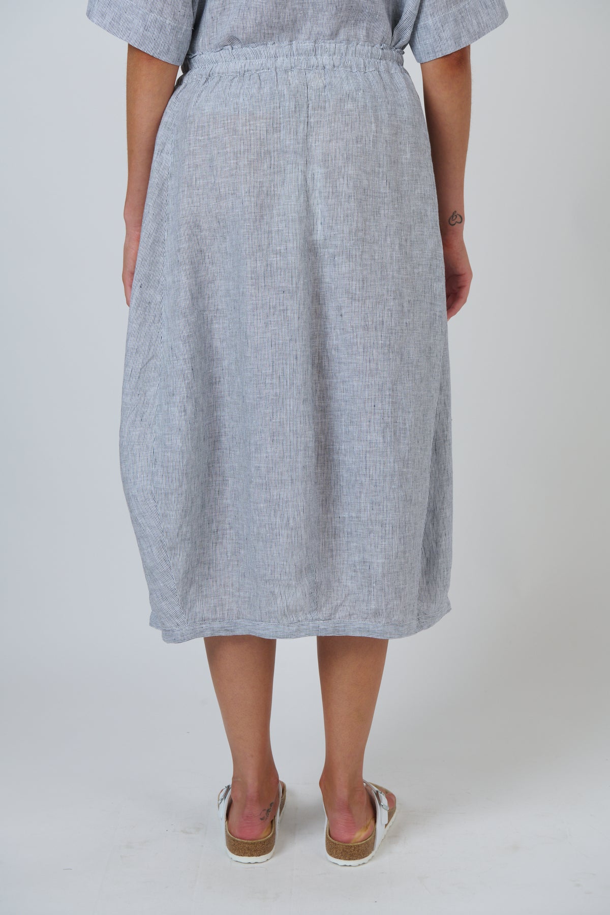 Naturals | Linen Skirt | Sliver
