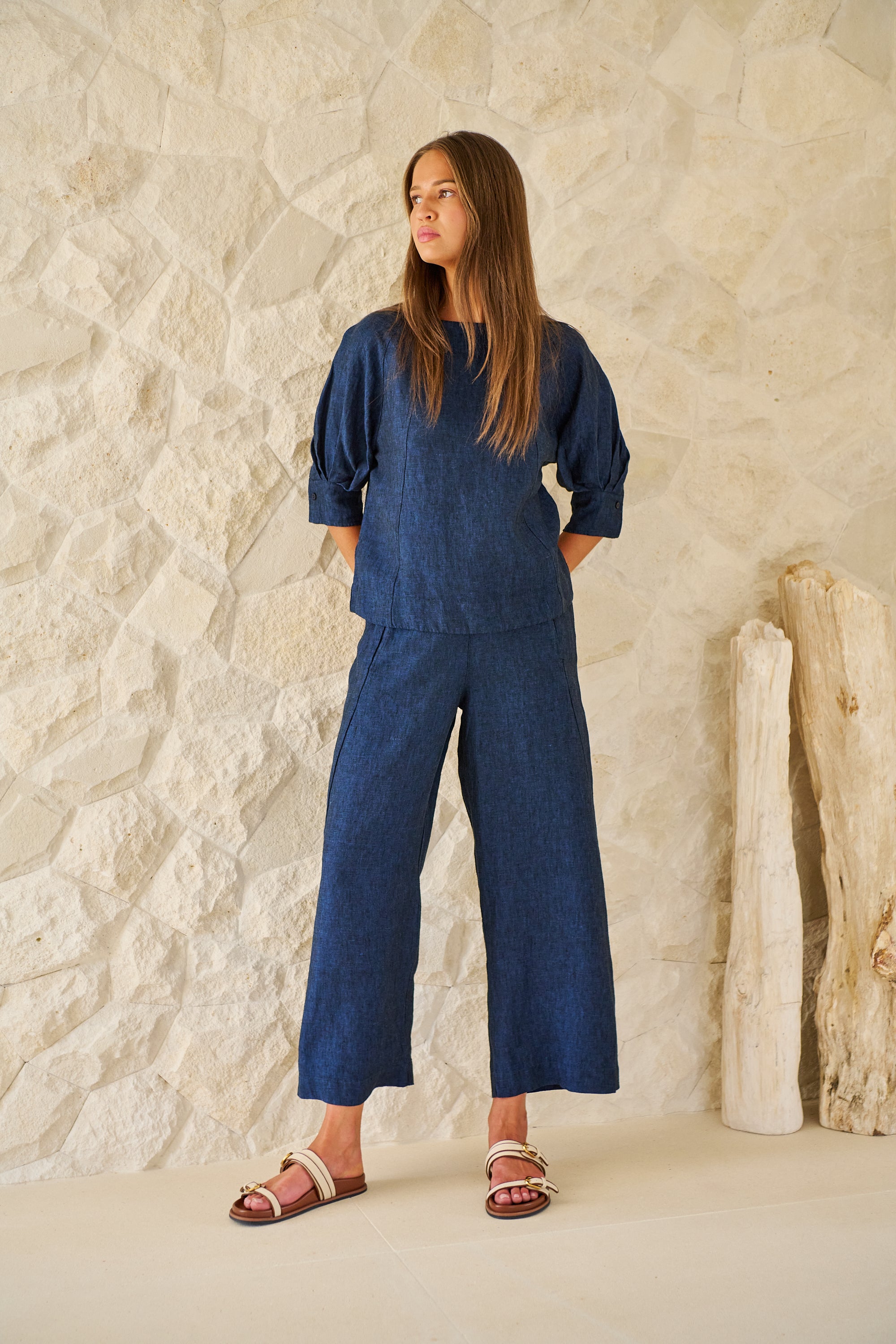 Naturals | Linen Pant | Eclipse