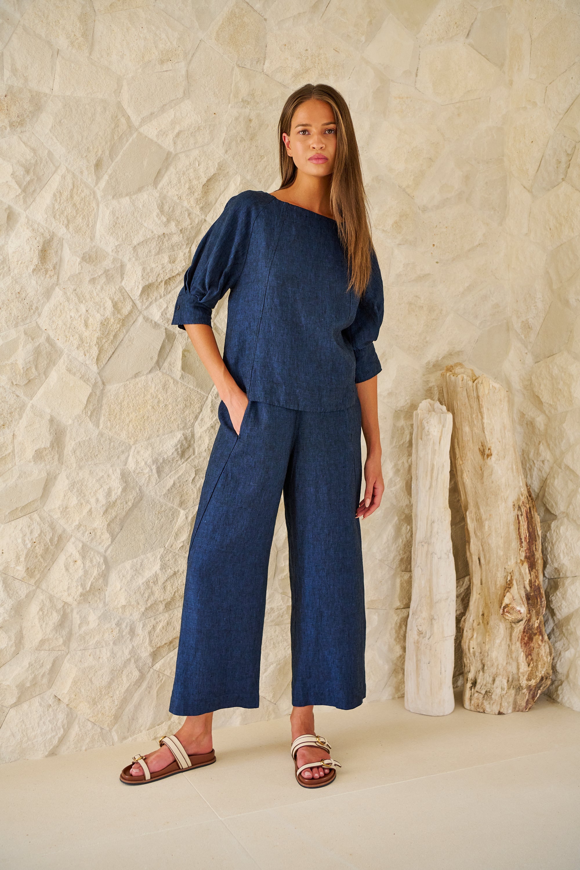 Naturals | Linen Pant | Eclipse