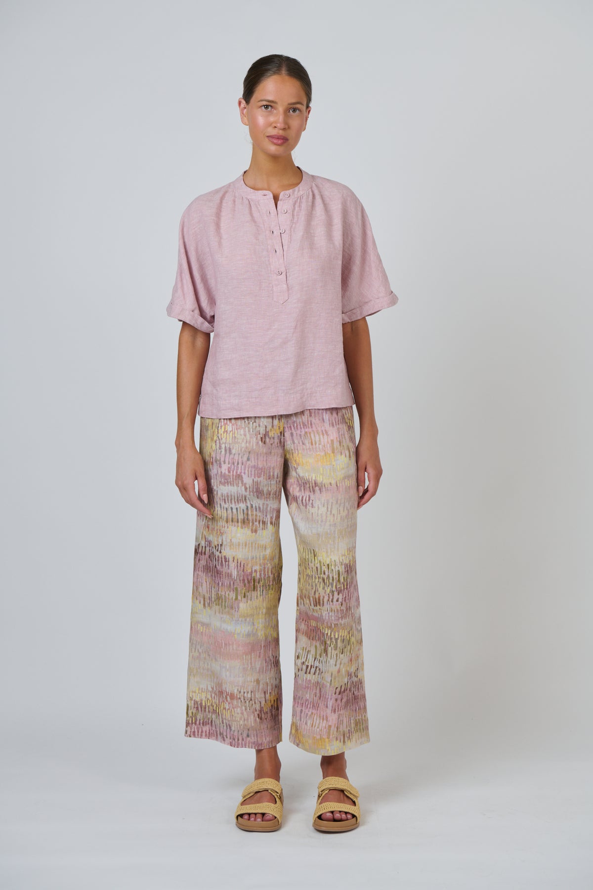 Naturals | Linen Top | Radish