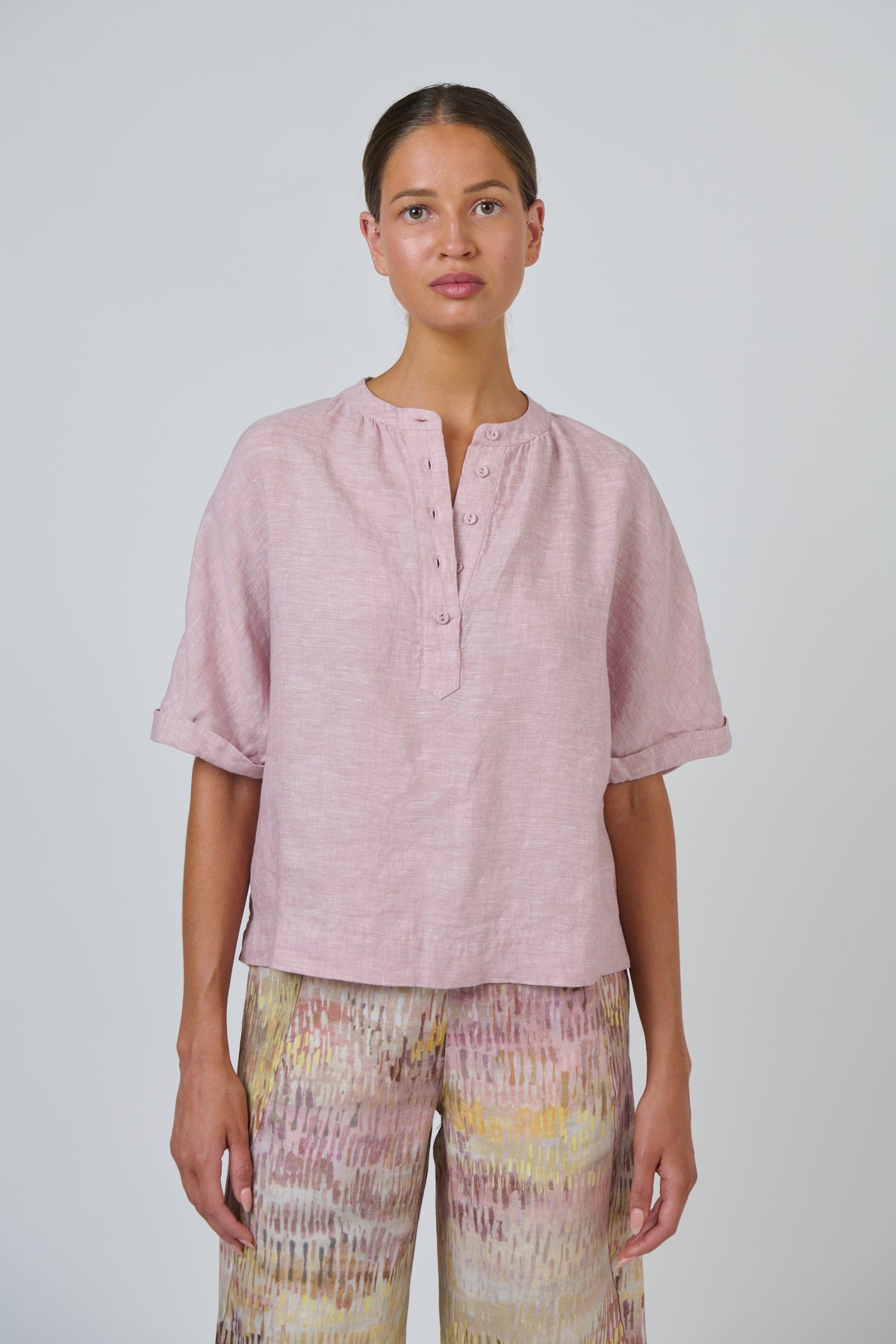 Naturals | Linen Top | Radish