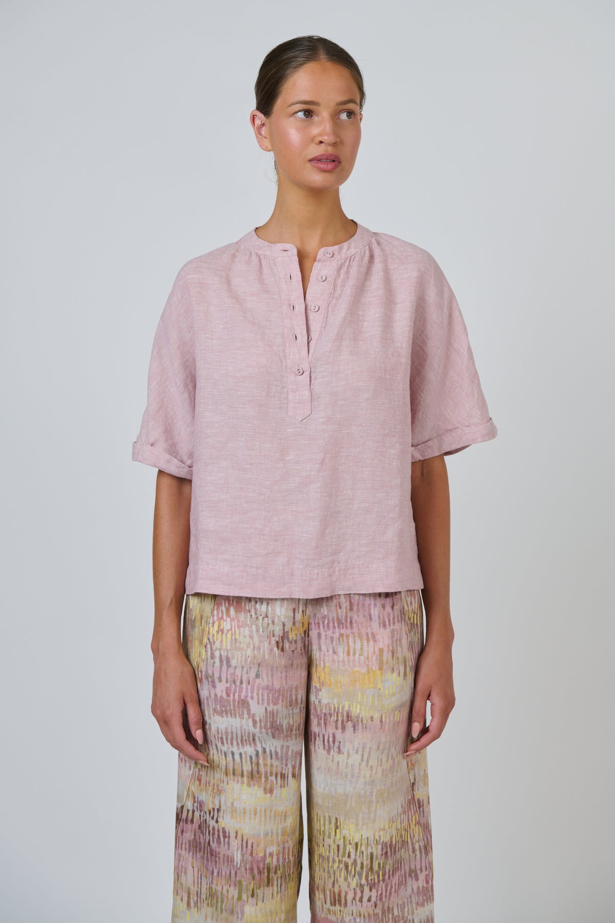 Naturals | Linen Top | Radish