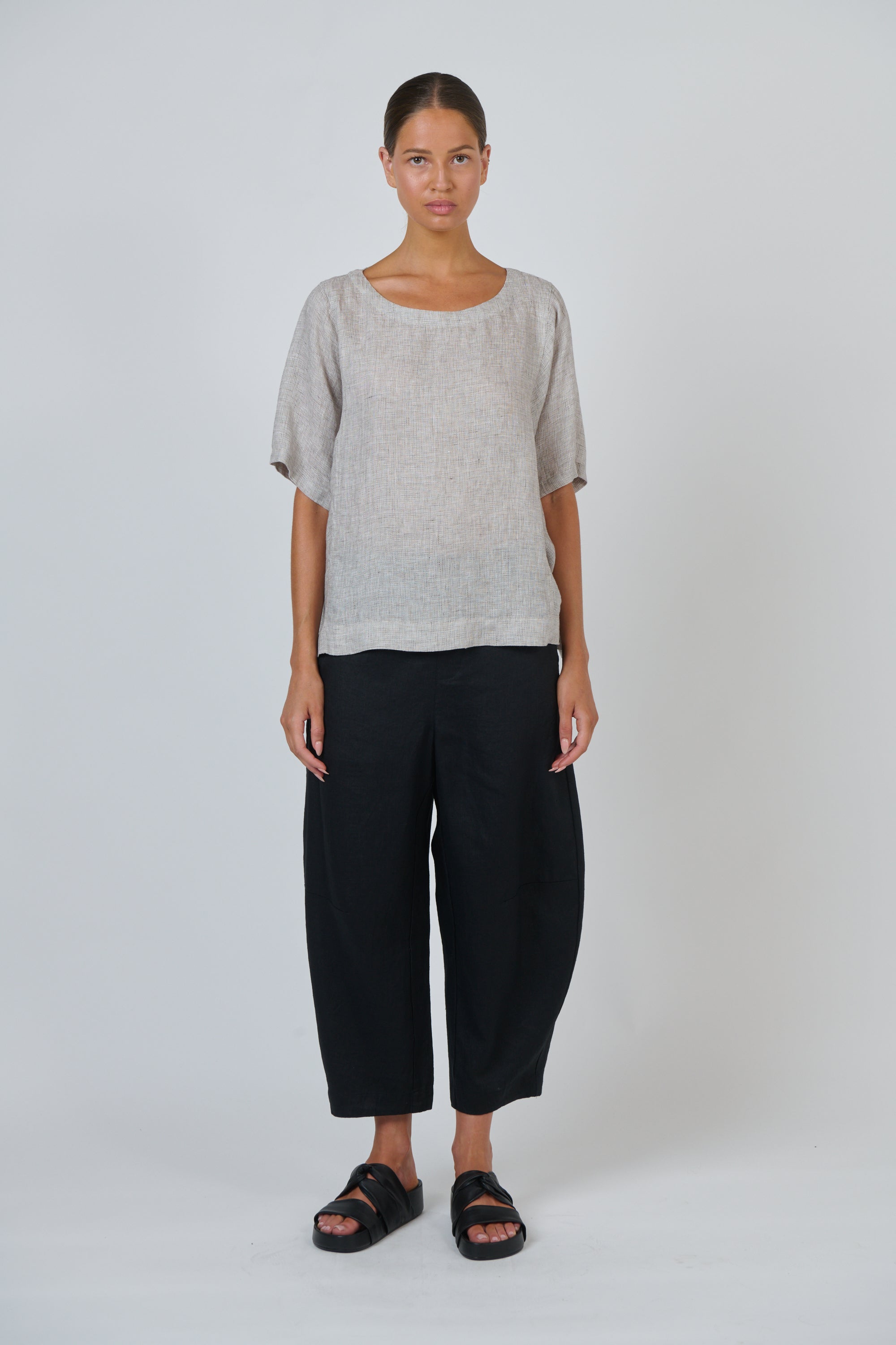 Naturals | Linen Pants | Black