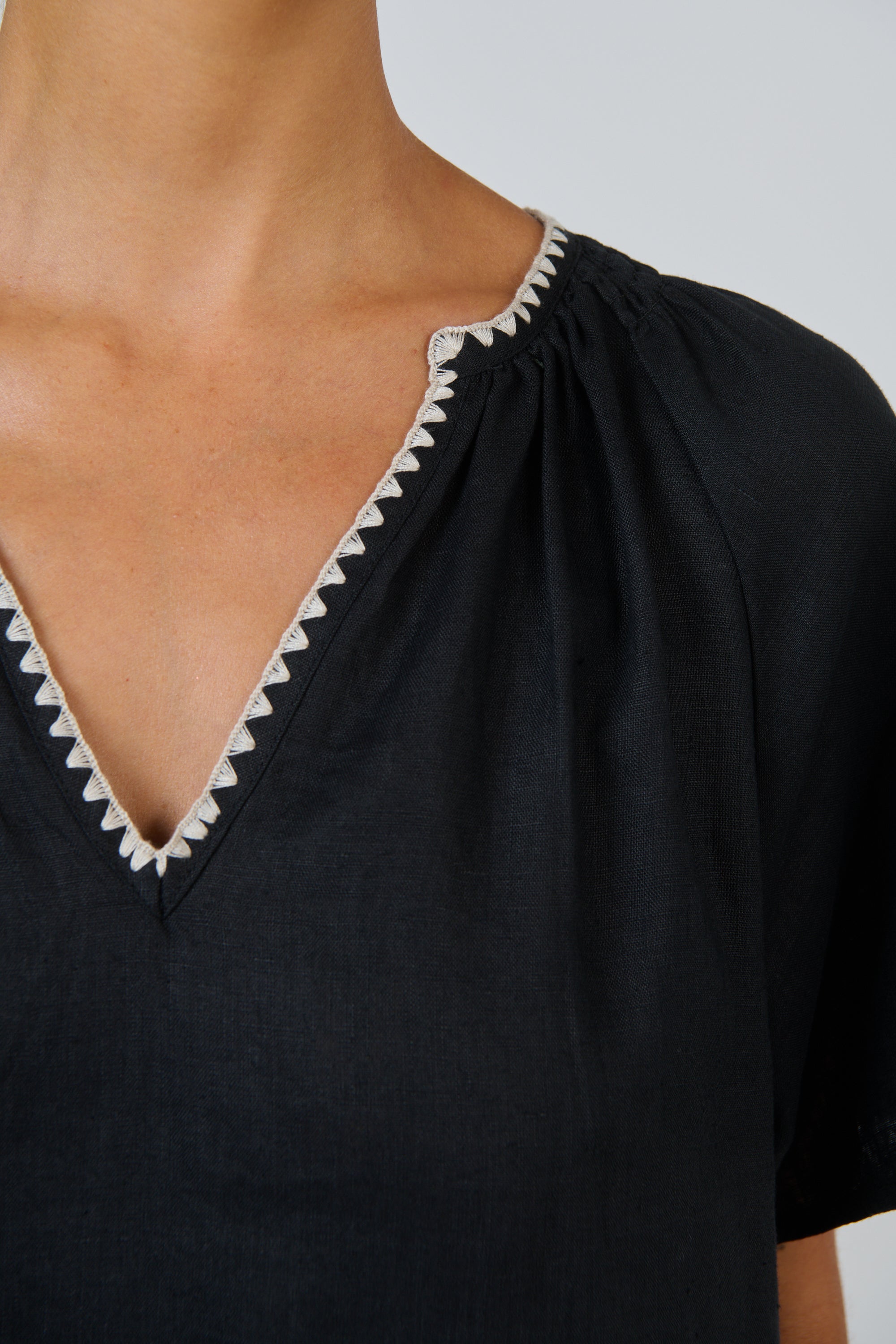 Naturals | Linen Dress | Black