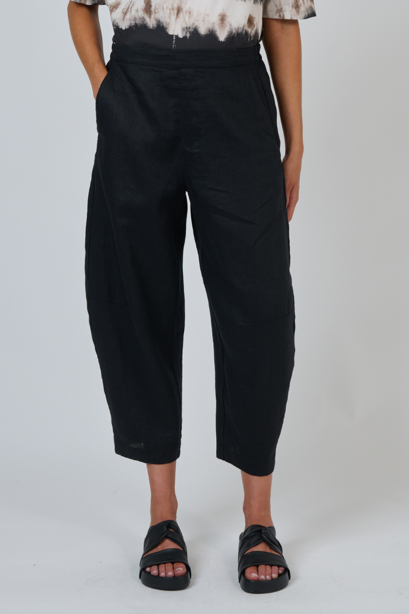 Naturals | Linen Pants | Black