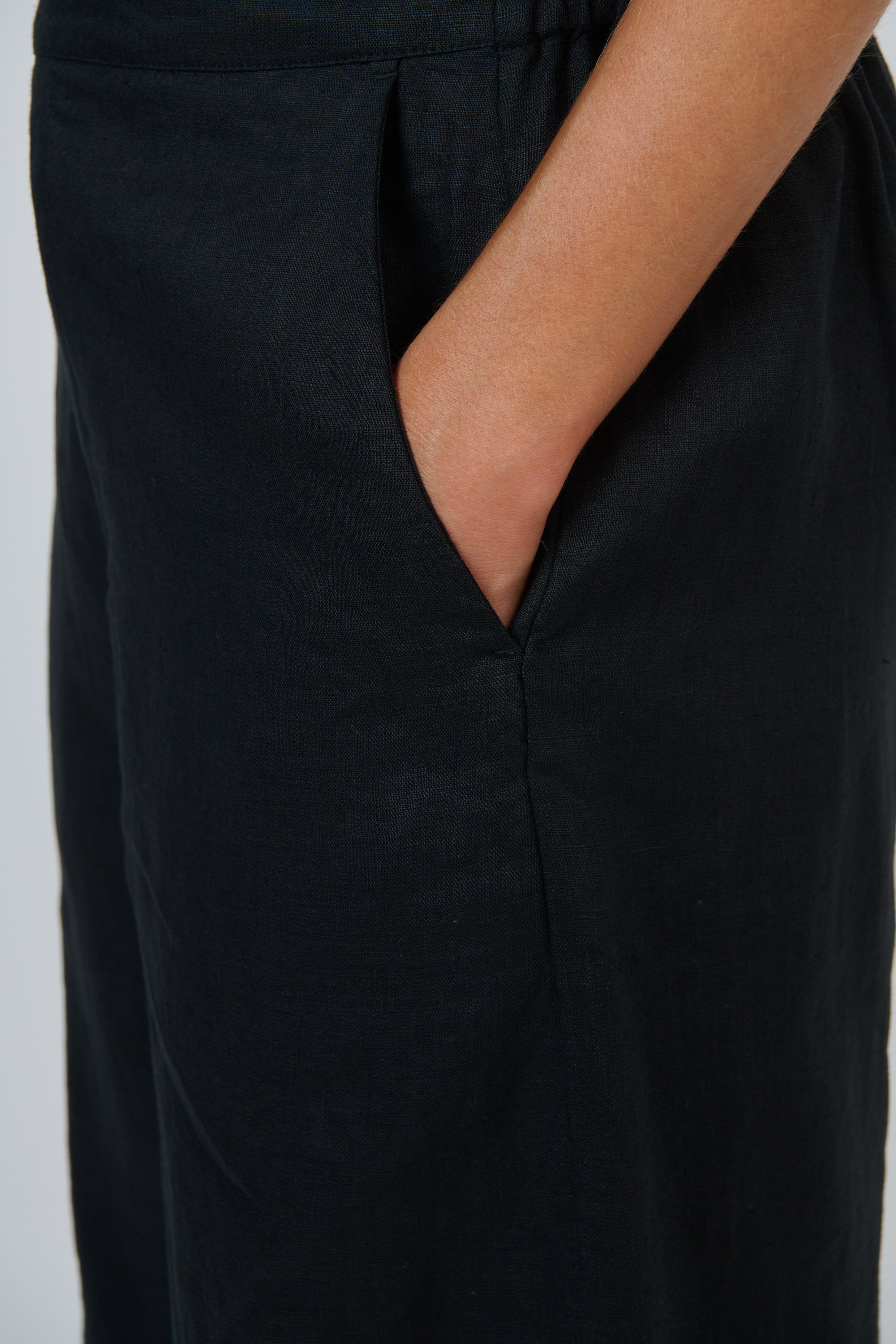 Naturals | Linen Pants | Black