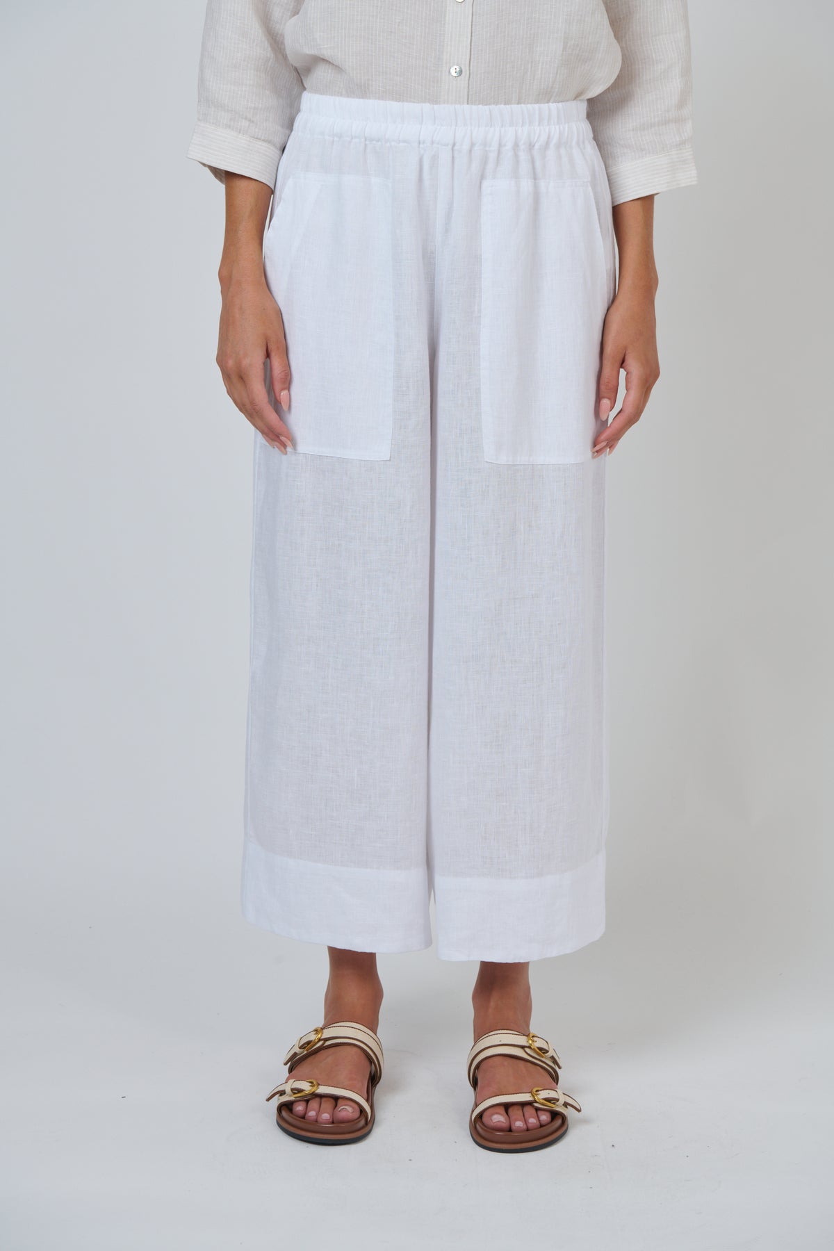 Naturals | Linen Pants | White