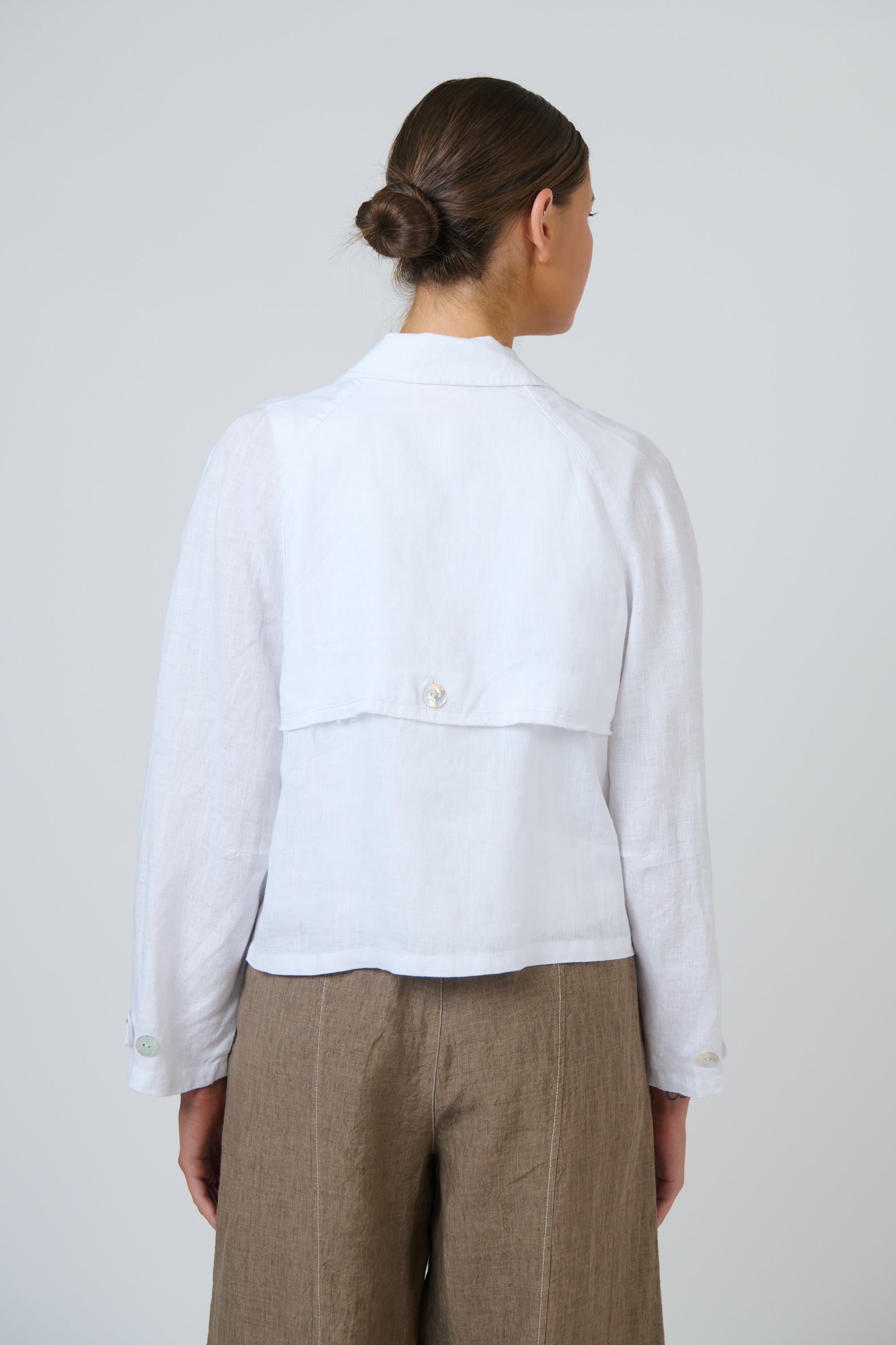 Naturals | Linen Jacket | White