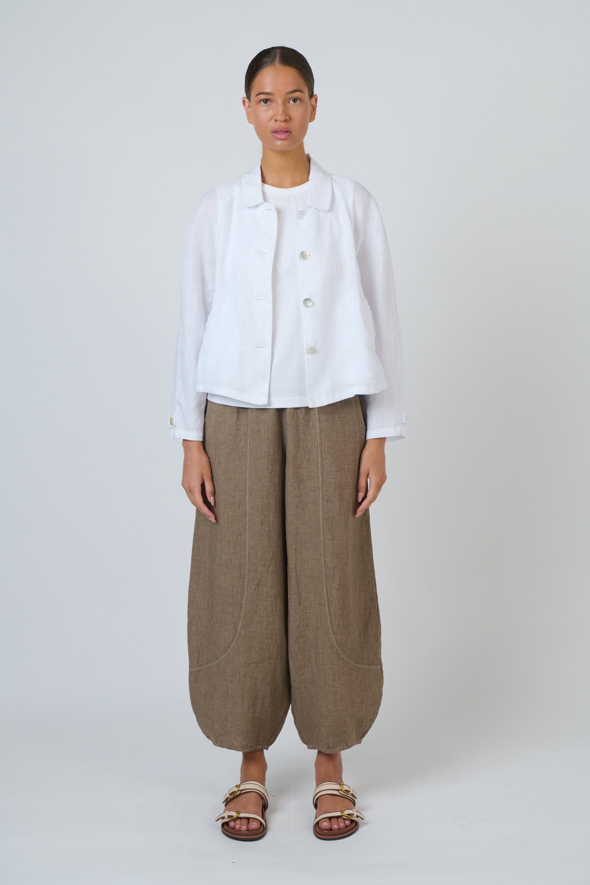 Naturals | Linen Jacket | White