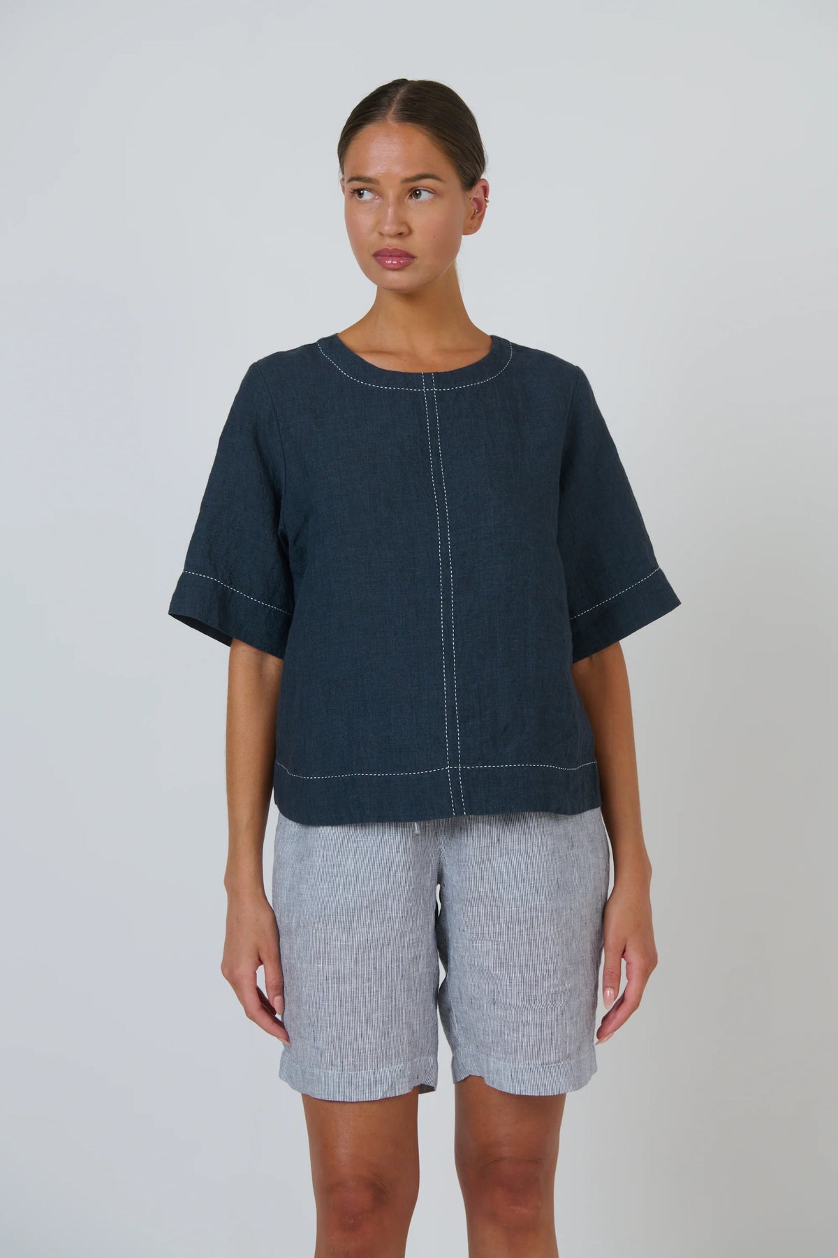 Naturals | Linen Top | Gunsmoke