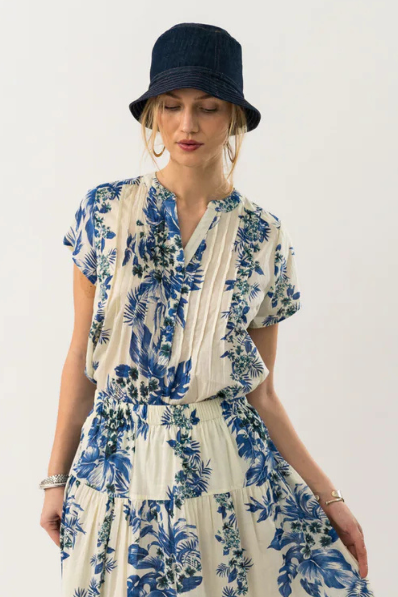 Lolly's Laundry | Heather Top | Blue