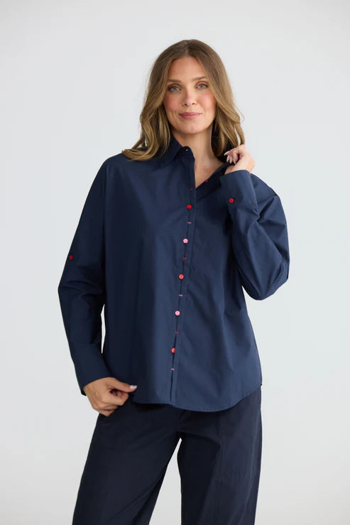 Holiday | Fae Shirt | Navy