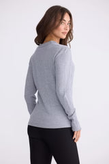 Holiday I Cassian Knit Top I Grey