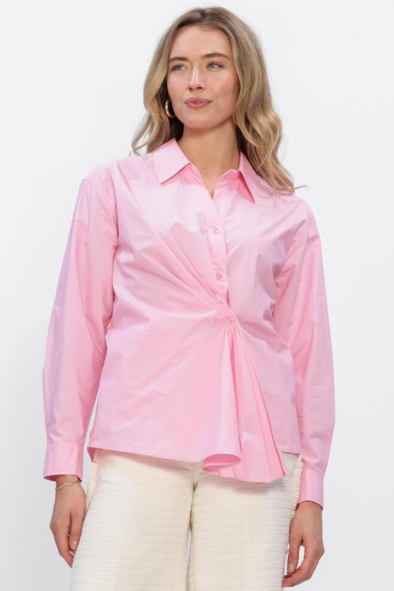 InWear | Lelo Dallas Pleated Shirt | Candy Pink