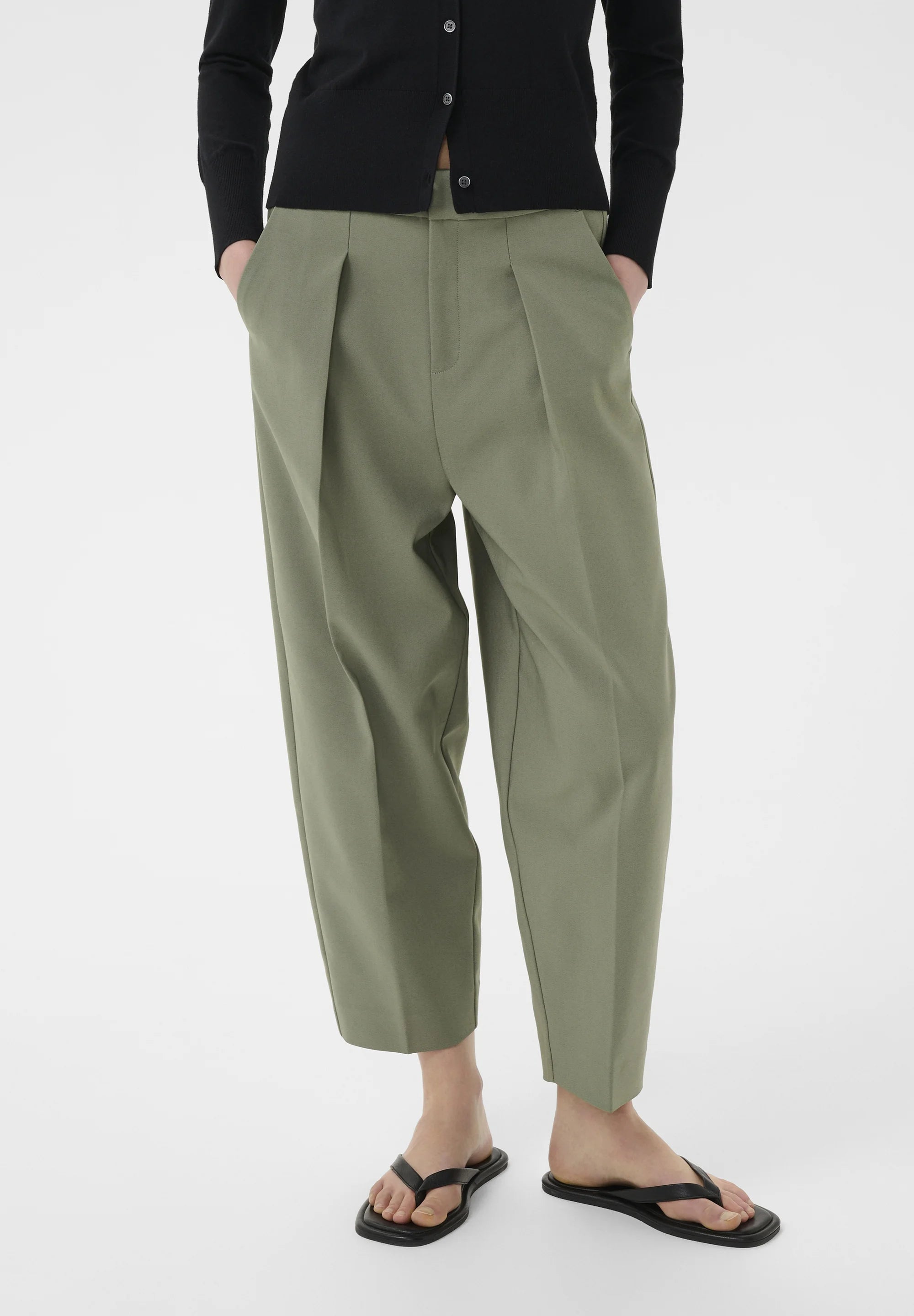 InWear | Pannie Barrel Pant | Mulled Basil