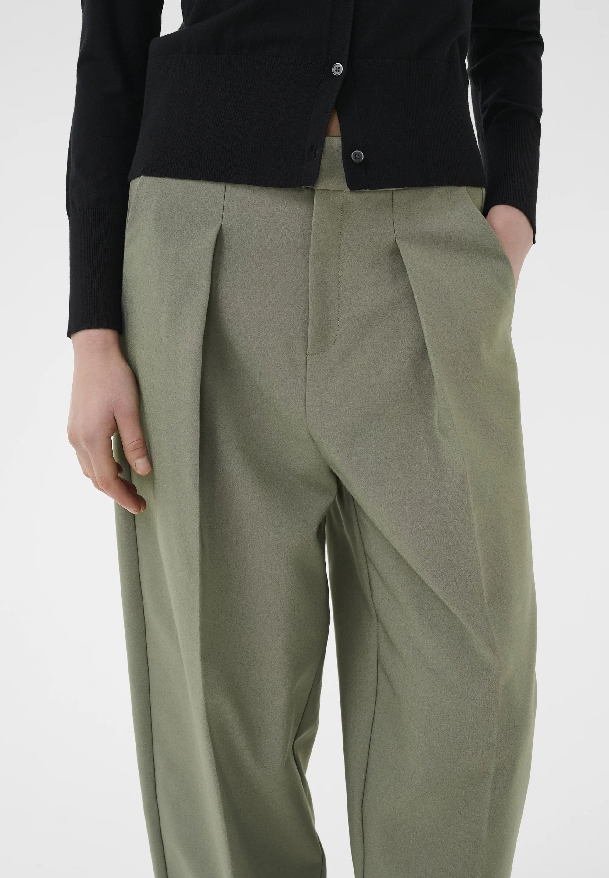 InWear | Pannie Barrel Pant | Mulled Basil