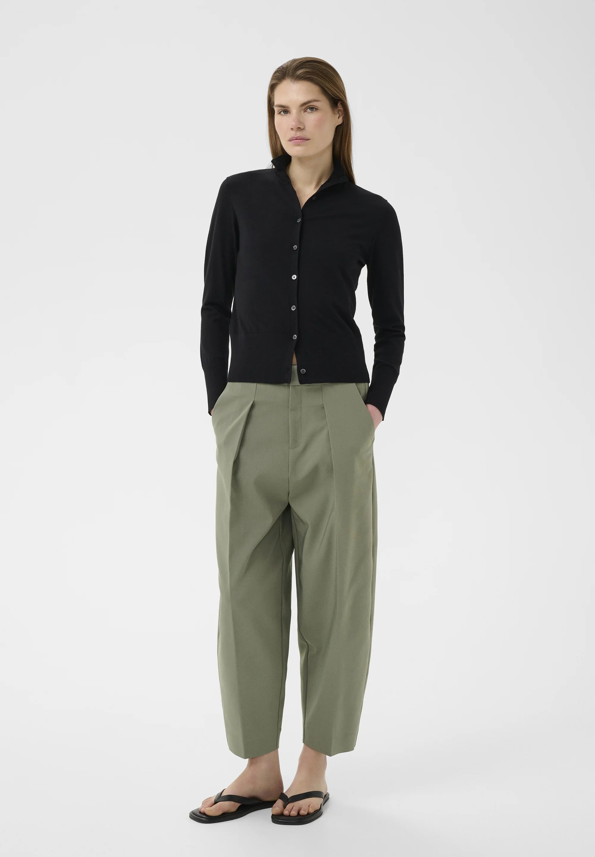 InWear | Pannie Barrel Pant | Mulled Basil