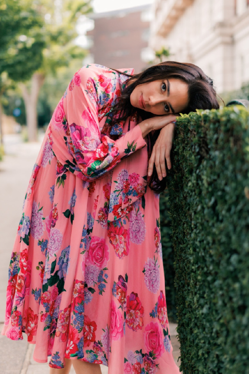 Inoa | Amber Dress | Rose Red Pink