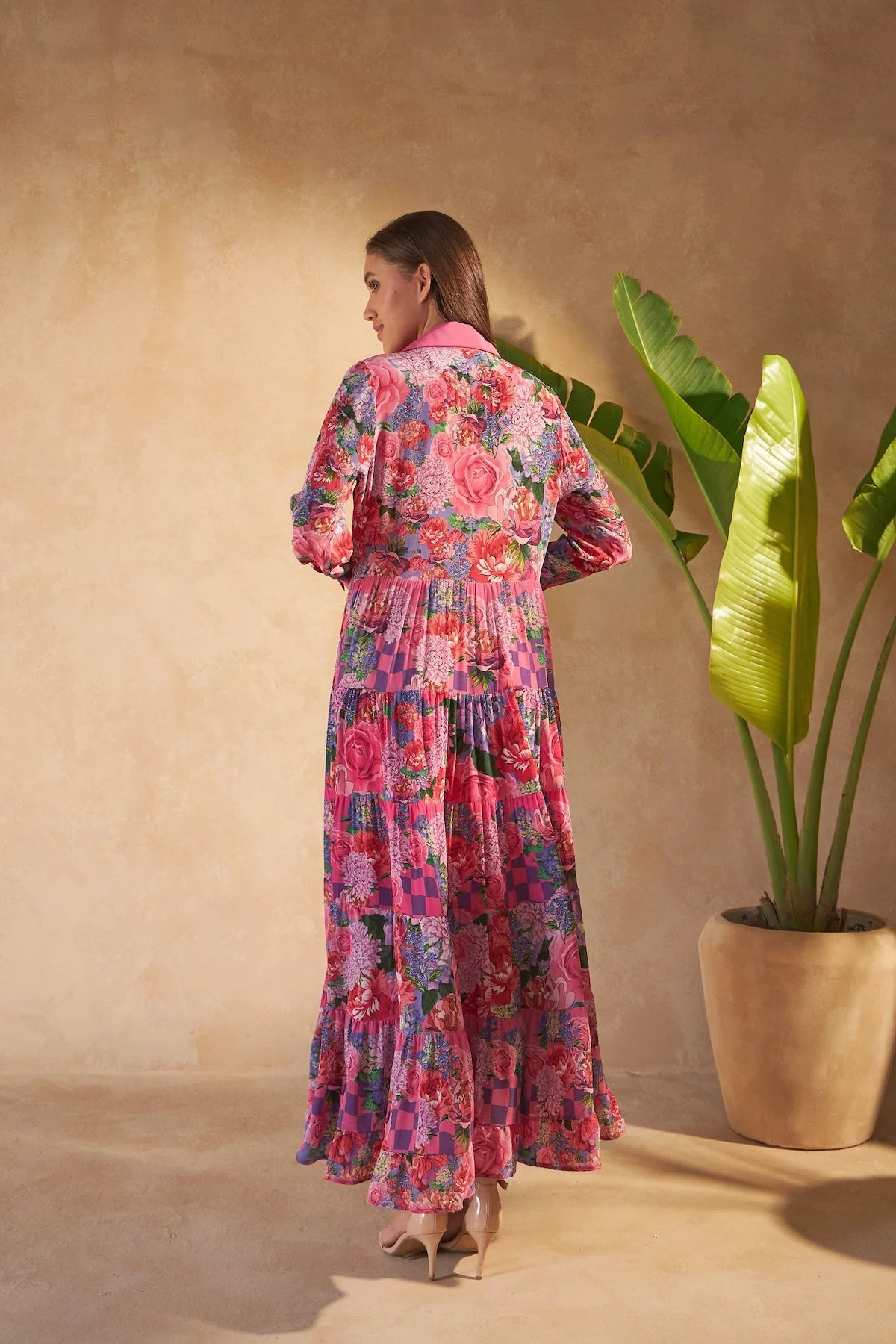 Inoa | Peronian Dress | Rose Red Pink