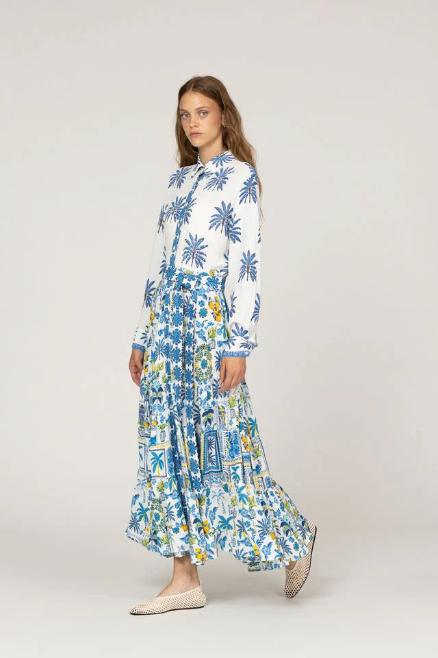 Inoa | Perorian Dress | Papier Colle-Light Blue