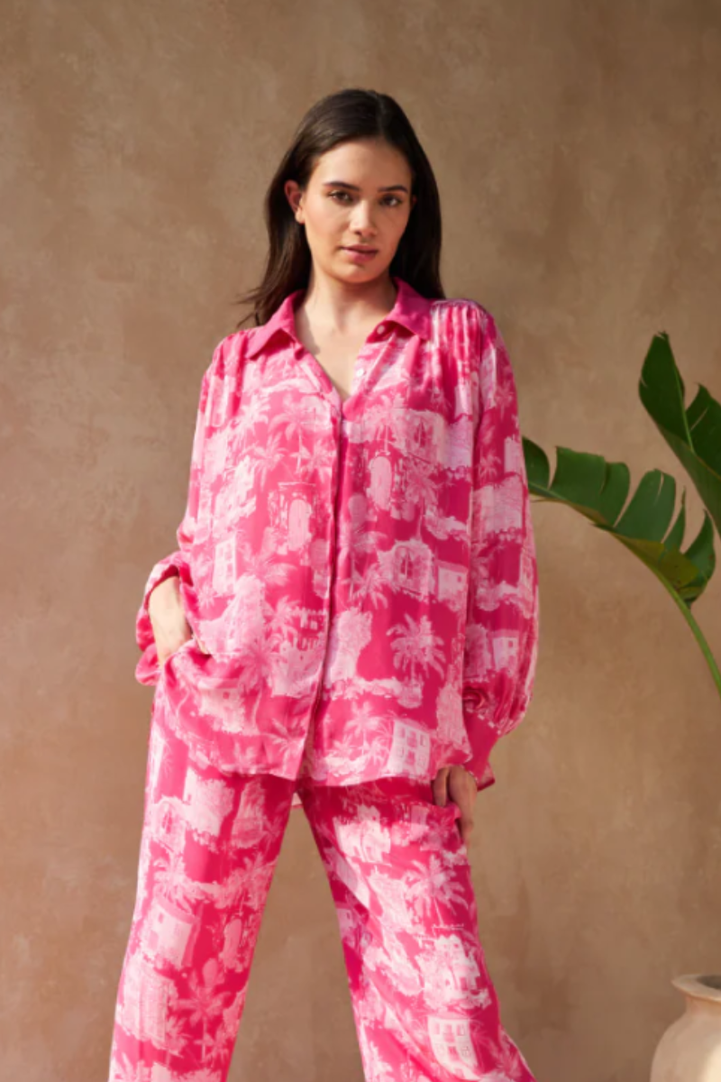 Inoa | Sunflower Shirt | Fucsia Play