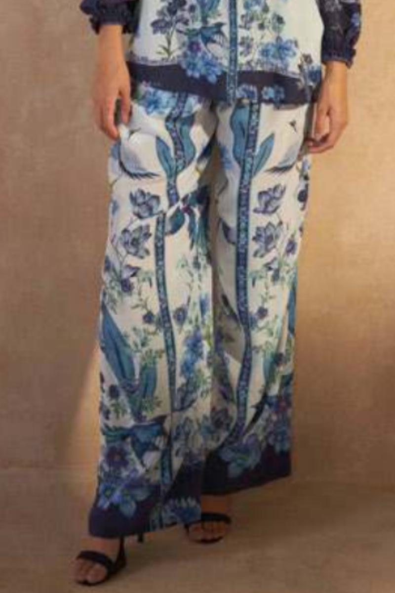 Inoa | Larch Trousers | Flowers Blu