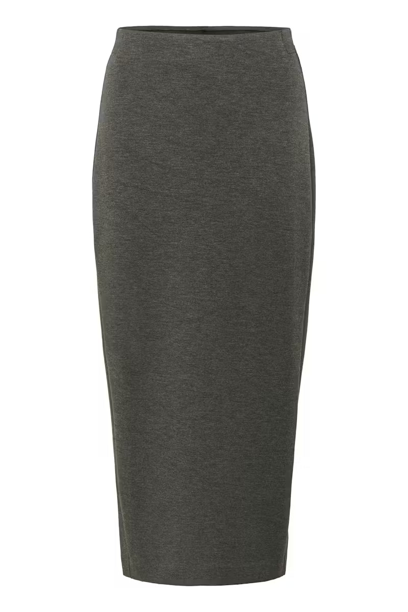 InWear | Aida Melange Skirt | Dark Grey Melange