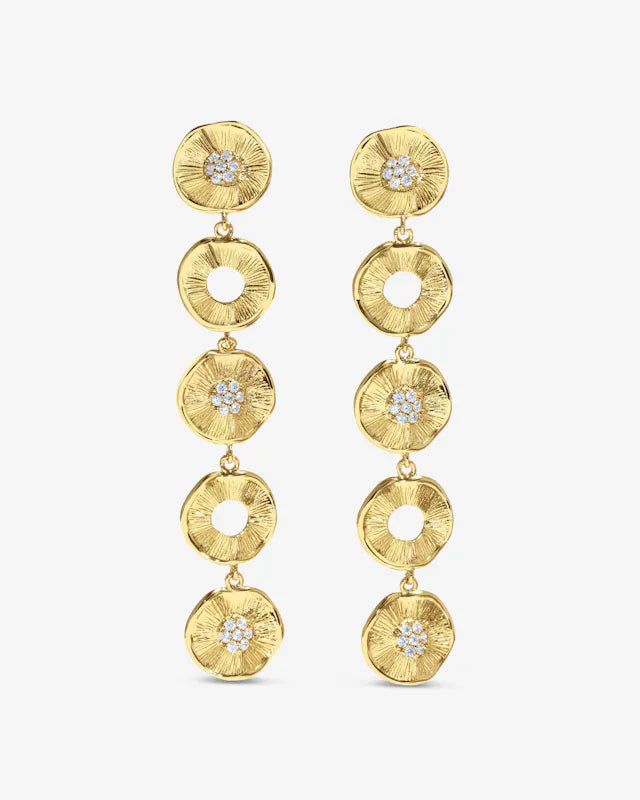 Jackie Mack - Allure Long Drop Earrings