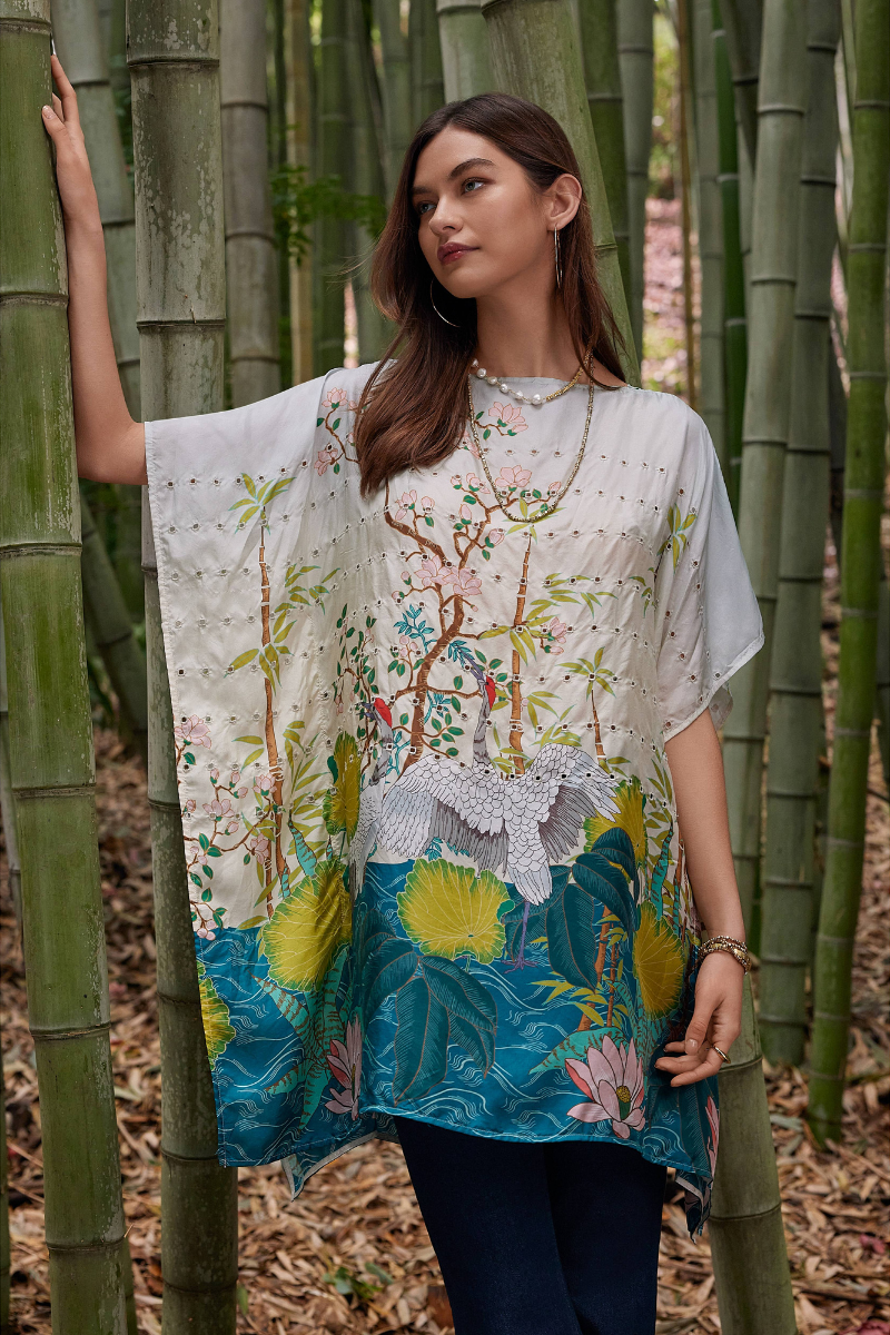 Johnny Was | Pribasa Eyelet Poncho | D'Amour