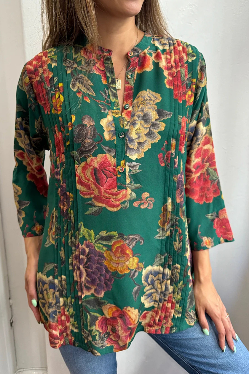 Johnny Was | Siye Blouse | Zinnia Meadow