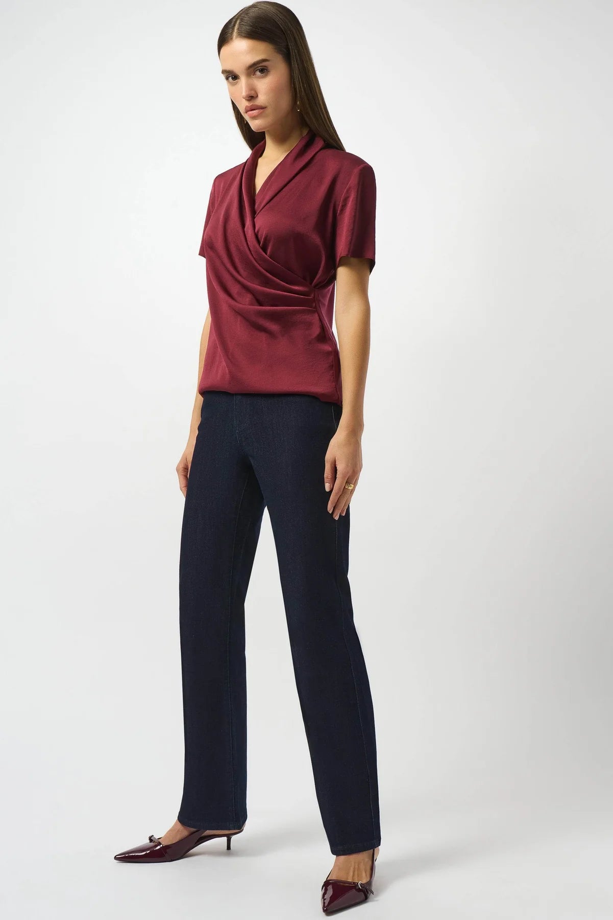 Joseph Ribkoff | Brooke Classic Bootleg Stretch Jeans | Ink