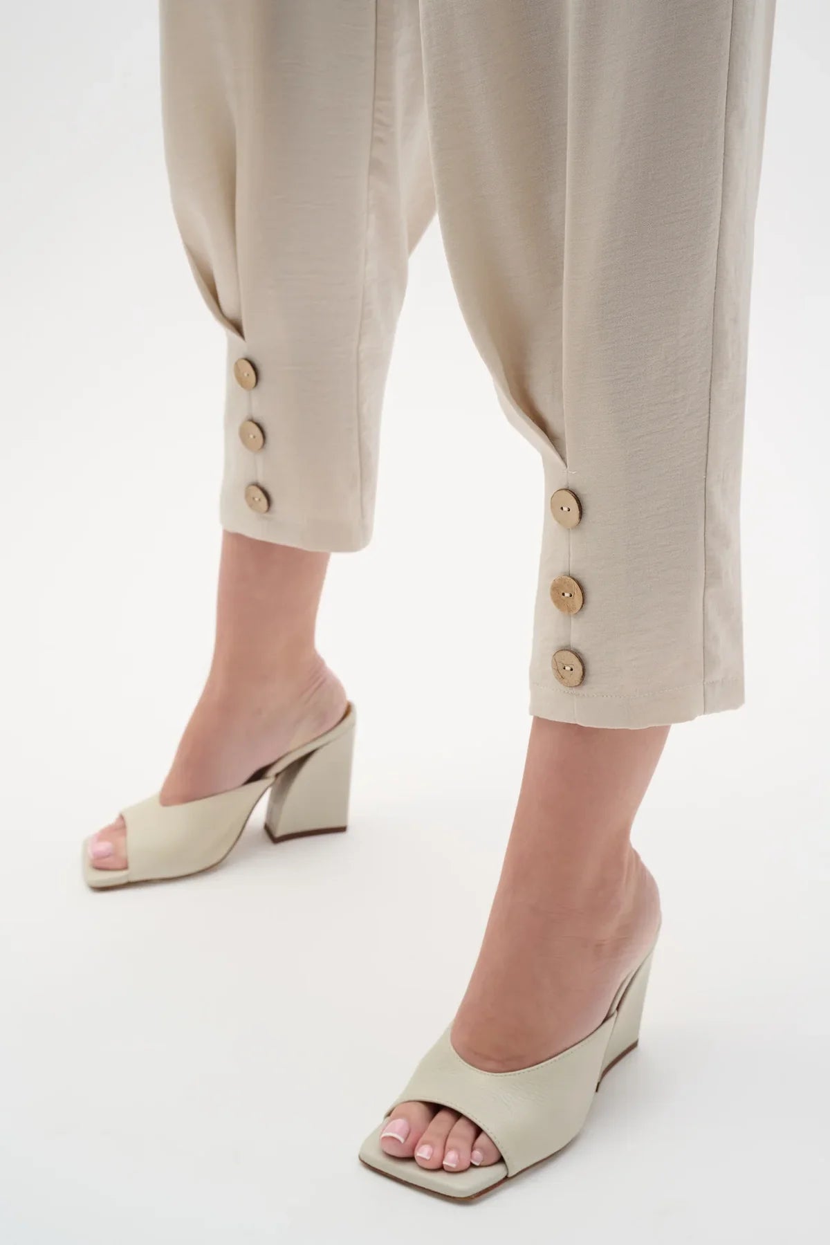 Joseph Ribkoff | Gauze Pull On Barrel Pants | Moonstone