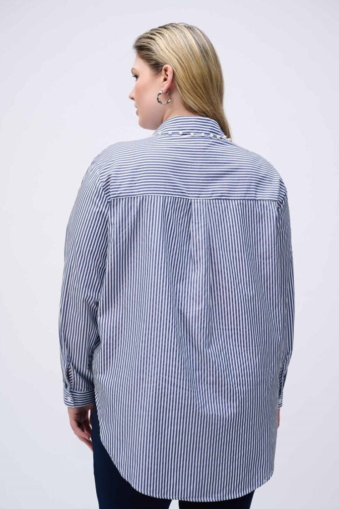 Joseph  Ribkoff | Shirt Stripe with Pearls