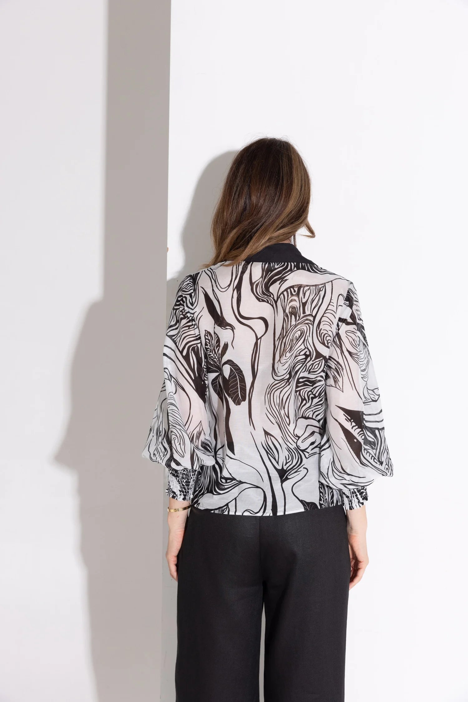Kamare | Villa Shirt | Black/White