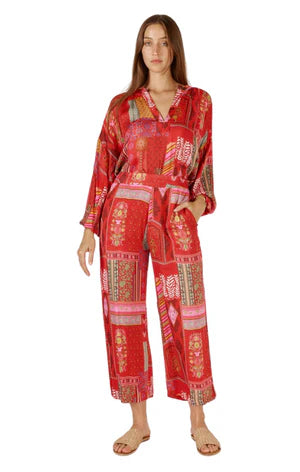 Ruby Yaya I Khari Pant I Red